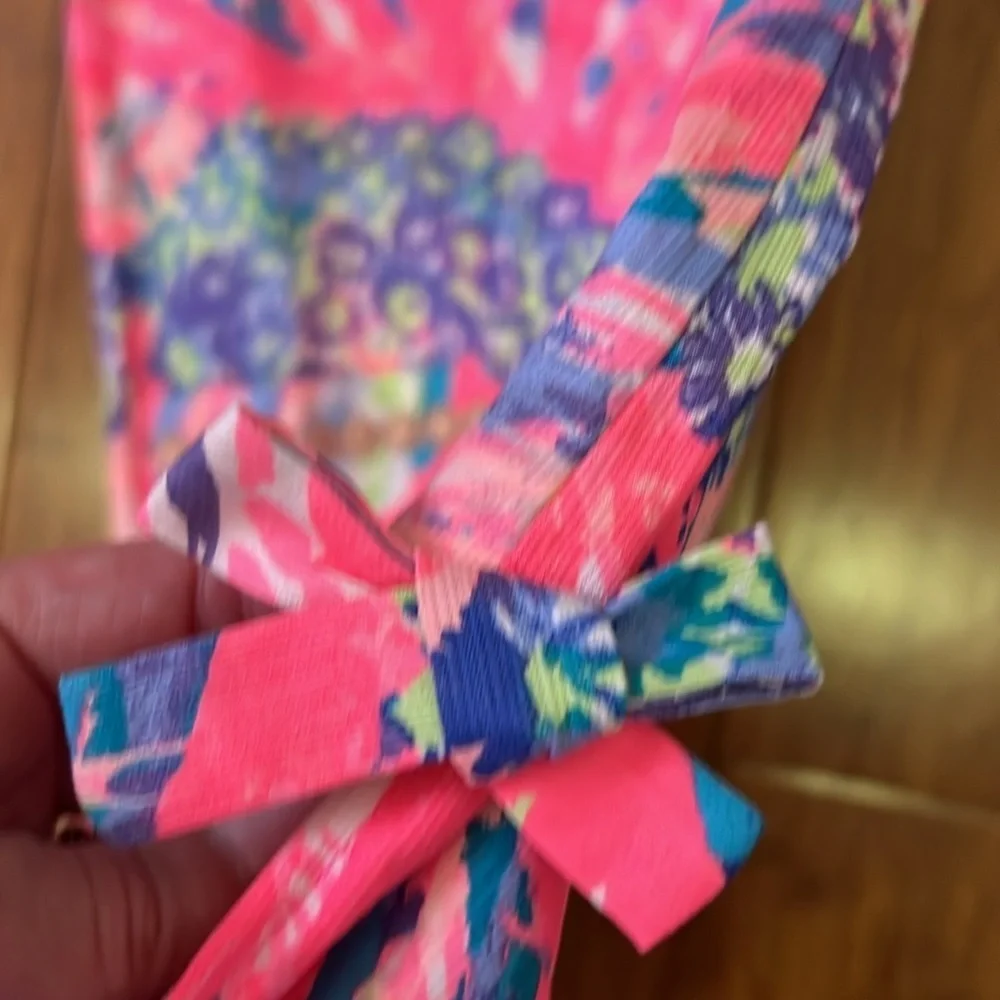 Lilly Pulitzer little Lilly classic shift dress in Multi Rainbow Soleil print 10